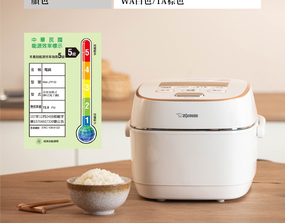 ZOJIRUSHI 象印*6人份*鐵器塗層豪熱羽釜壓力IH電子鍋(NW-JTF10)